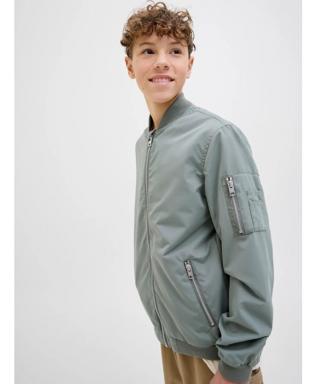 Jack & Jones Junior Overgangsjakke i agave grøn til drenge billede 6
