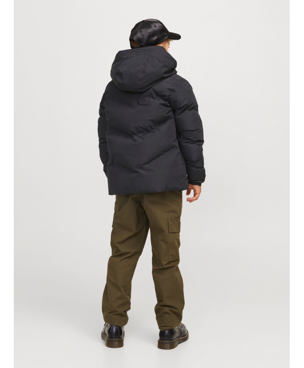 Jack & Jones Junior pufferjakke i sort til drenge billede 2