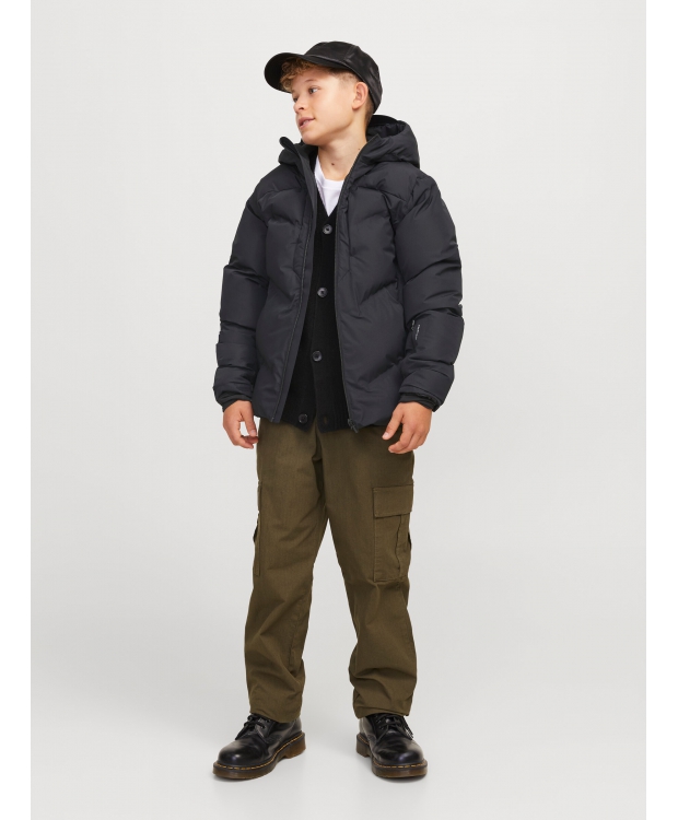 Jack & Jones Junior pufferjakke i sort til drenge billede 3