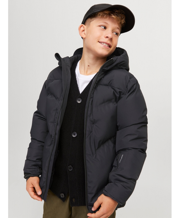 Jack & Jones Junior pufferjakke i sort til drenge billede 6