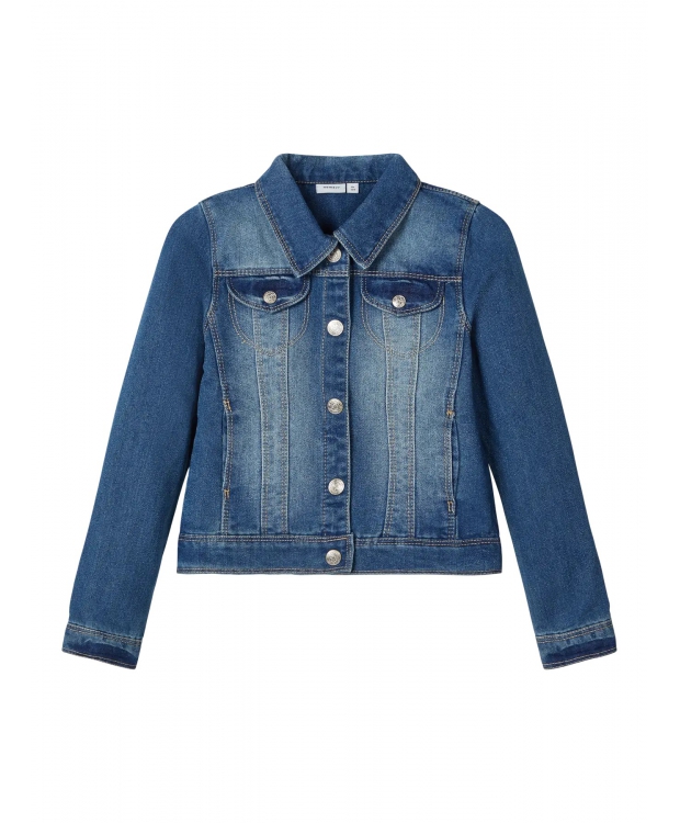 Name It denim jakke i blå til piger billede 4