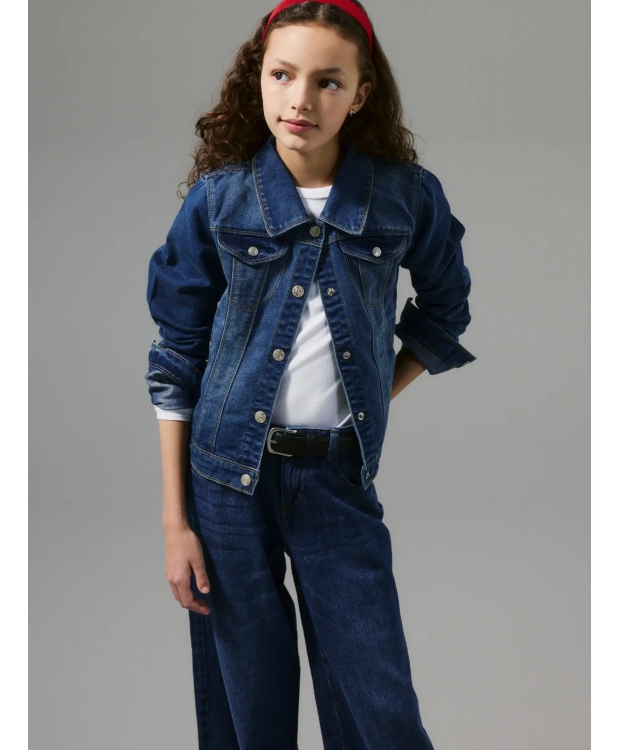 Name It denim jakke i blå til piger billede 1