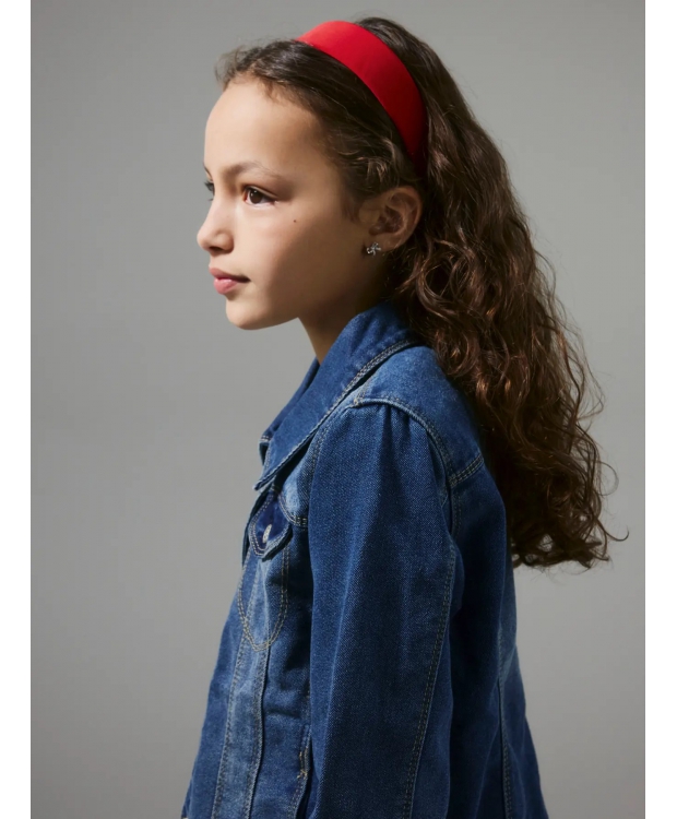 Name It denim jakke i blå til piger billede 2