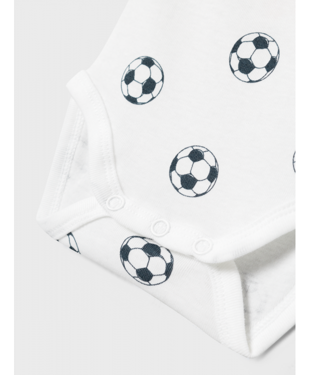 Name It 2pak Bodystocking med fodbolde til baby billede 5