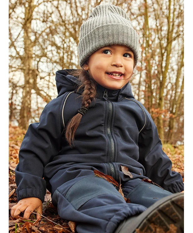 Name It softshell flyverdragt i Dark Sapphire til unisex billede 2