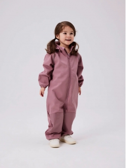 Name It softshell flyverdragt i Wistful Mauve til unisex