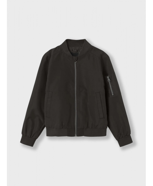 Name It Bomberjakke i sort til unisex billede 3