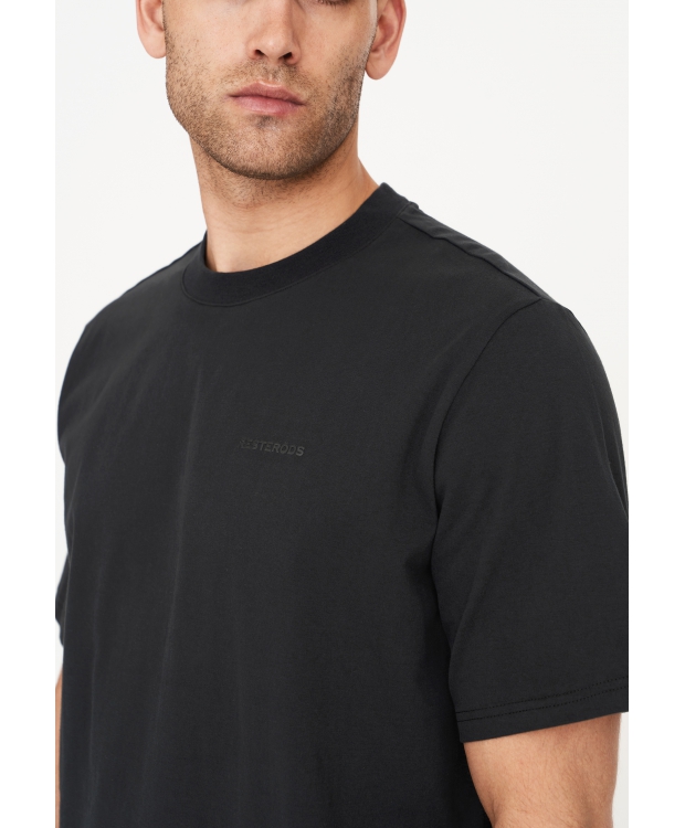 Resteröds t-shirt med ryg-print i sort til herre billede 5