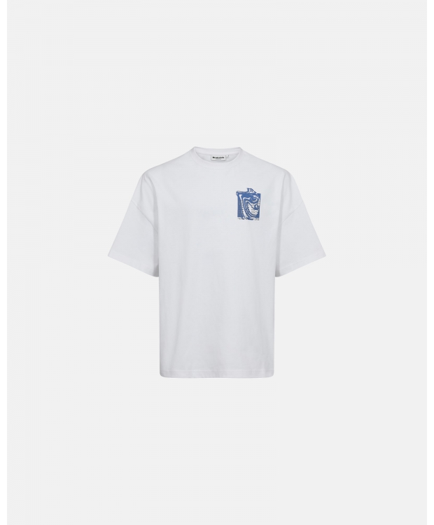 Resteröds Oversized T-shirt i Hvid til Herre – 100% Bomuld | Rund Hals billede 3
