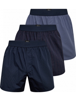JBS 3pak bomulds boxershorts i navy til herre
