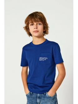 KIDS ONLY KOBMARINUS marineblå regular fit T-shirt til drenge – Outlet