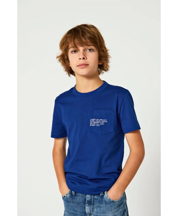 KIDS ONLY KOBMARINUS marineblå regular fit T-shirt til drenge – Outlet billede 1