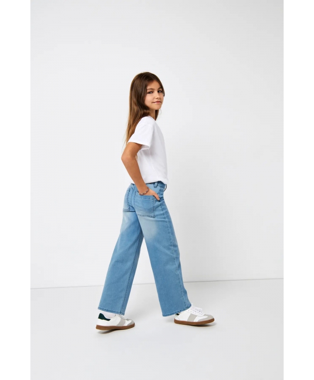 KIDS ONLY KOGSYLVIE wide fit jeans i lyseblå til piger billede 1