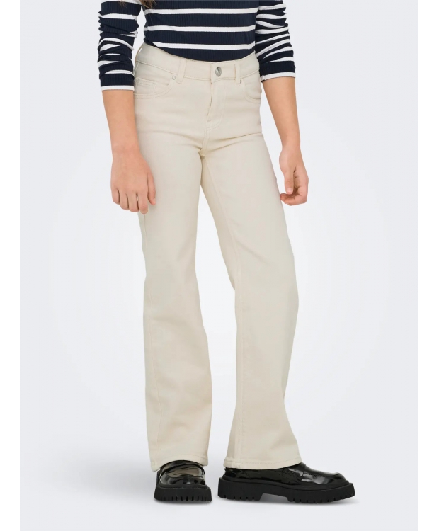 KIDS ONLY KOGJUICY wide fit jeans i hvid til piger billede 2