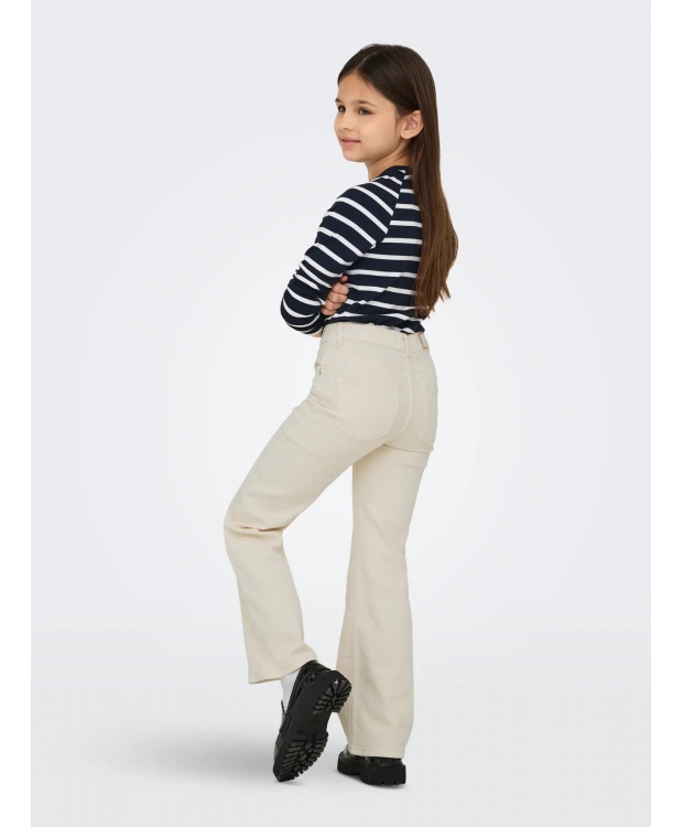 KIDS ONLY KOGJUICY wide fit jeans i hvid til piger billede 1