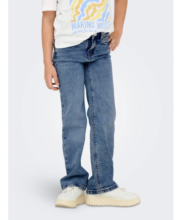 KIDS ONLY KOGJUICY wide fit jeans i lyseblå til piger billede 3