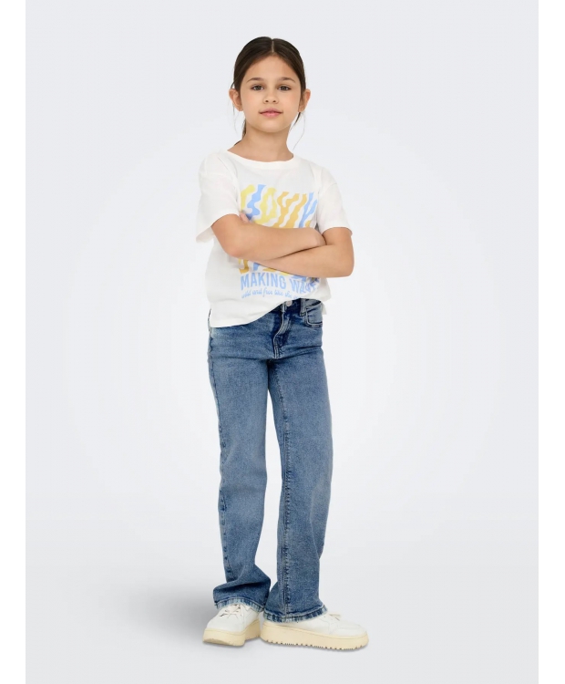 KIDS ONLY KOGJUICY wide fit jeans i lyseblå til piger billede 1