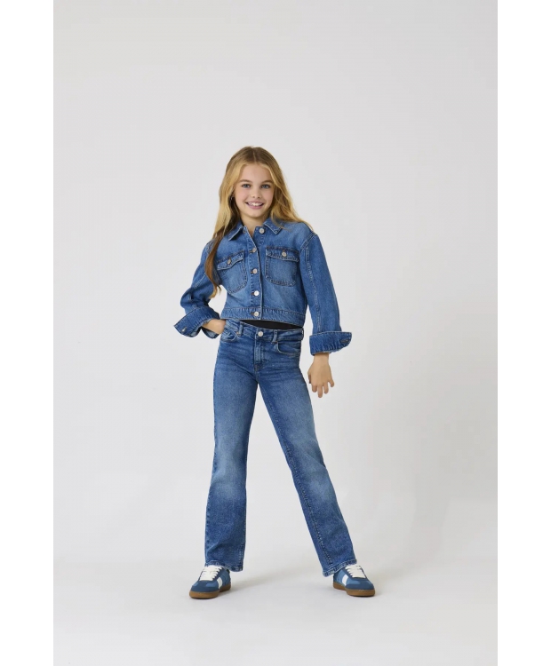 KIDS ONLY KOGJUICY wide fit jeans i blå til piger billede 1
