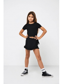 KIDS ONLY KOGMETTE skirt i sort til piger