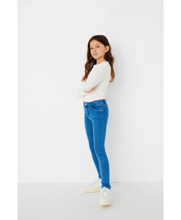 KIDS ONLY KONRAIN denim skinny fit jeans i lyseblå til piger billede 1