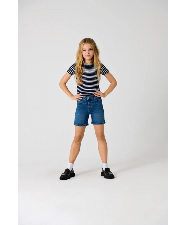 KIDS ONLY KOGPHINE regular fit shorts i mørkeblå til piger – Outlet billede 1