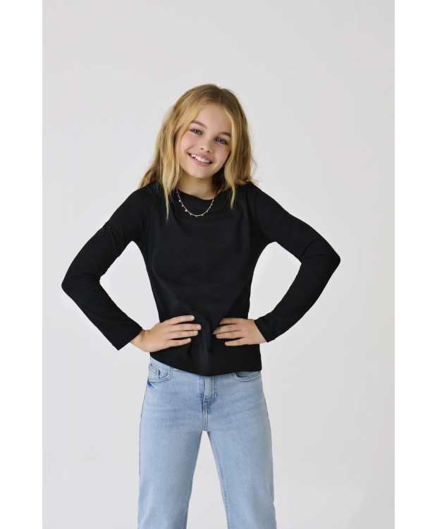 KIDS ONLY KOGNEW sort langærmet T-shirt til piger billede 1