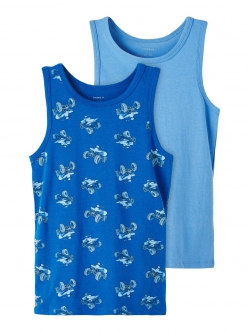 Name it 2-pak undertrøje/tank top i blå til drenge