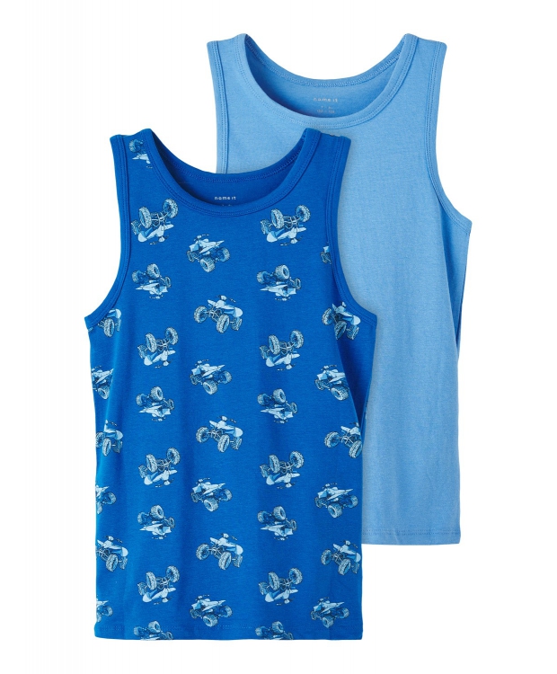 Name it 2-pak undertrøje/tank top i blå til drenge billede 1