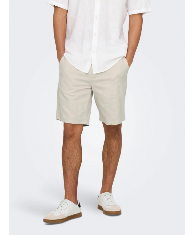 ONLY & SONS shorts i beige til herre billede 3