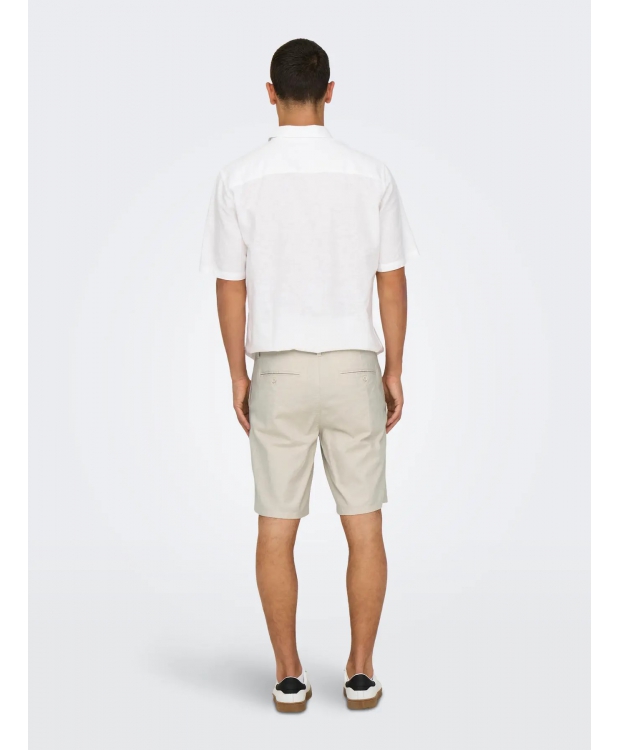 ONLY & SONS shorts i beige til herre billede 4