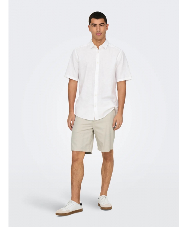 ONLY & SONS shorts i beige til herre billede 5