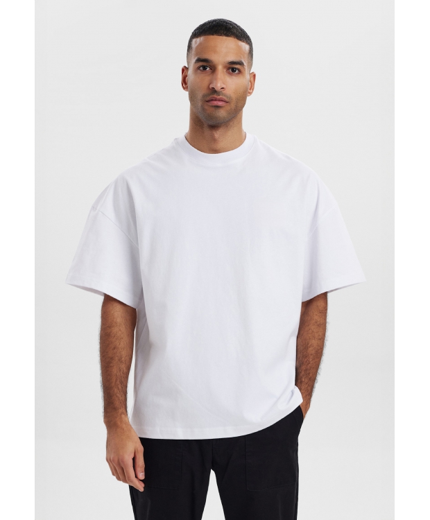 Resteröds oversized t-shirt i hvid til herre billede 3
