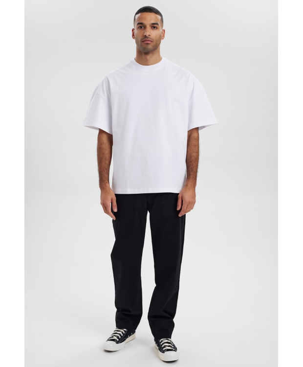 Resteröds oversized t-shirt i hvid til herre billede 5