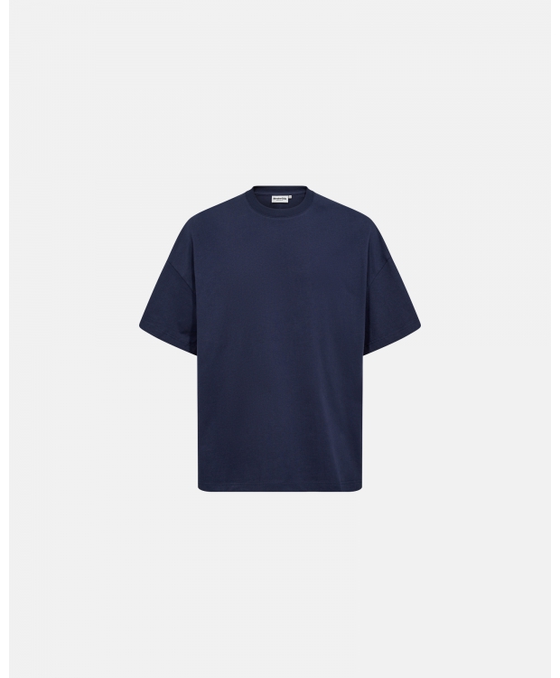 Resteröds oversized t-shirt i navy til herre billede 1