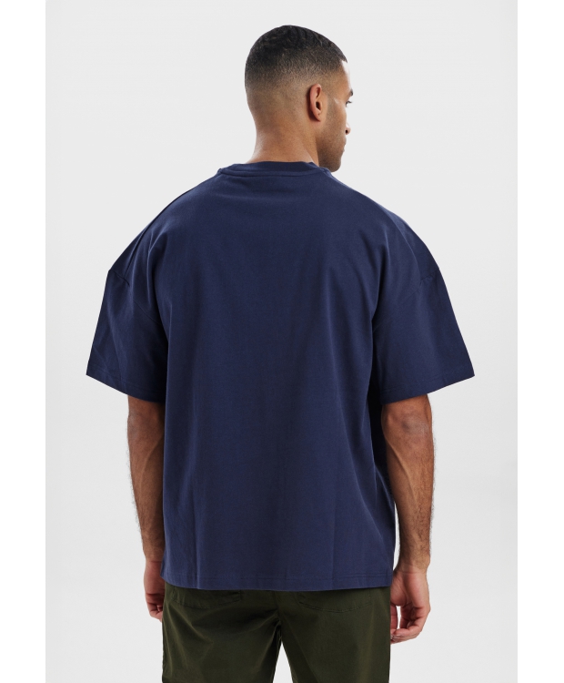 Resteröds oversized t-shirt i navy til herre billede 7