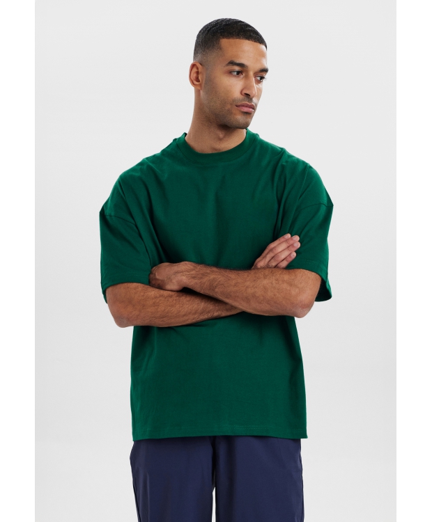 Resteröds oversized t-shirt i grøn til herre billede 3