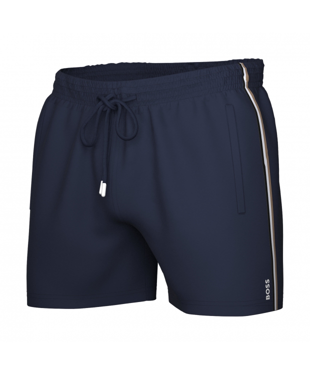 BOSS Iconic Badeshorts i navy til herre billede 2