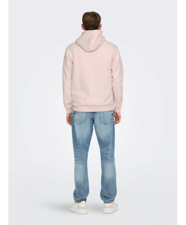 ONLY & SONS Hættetrøje i Barely Pink til herre billede 5
