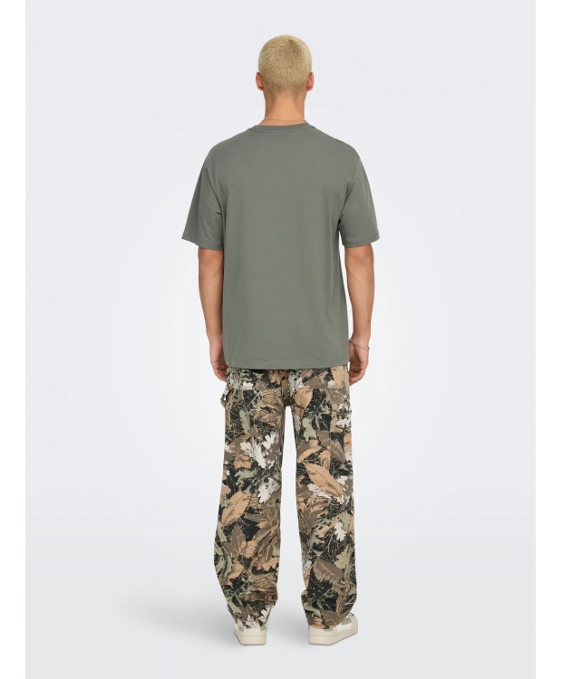 ONLY & SONS O-neck T-Shirt i Castor Gray til herre billede 5