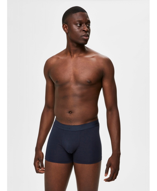 Selected 5pak økologisk bomulds boxershorts i navy til herre - OUTLET billede 2