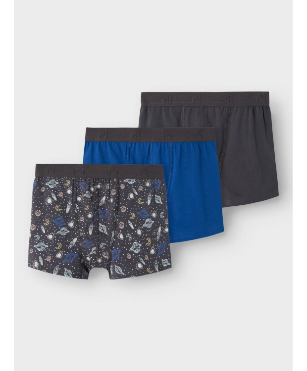 Name it 3-pak boxershorts/underbukser i Space blå til drenge billede 3