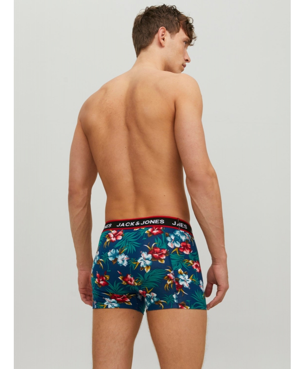 Jack & Jones 3pak printede underbukser/boksershorts i tre farver til herre billede 3