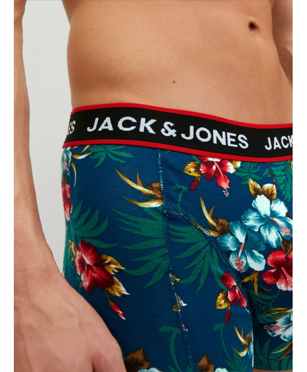 Jack & Jones 3pak printede underbukser/boksershorts i tre farver til herre billede 5