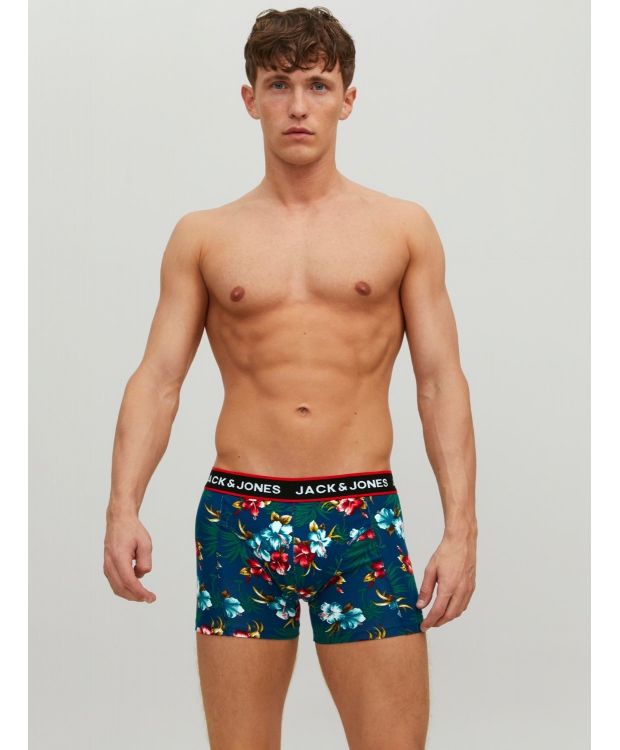 Jack & Jones 3pak printede underbukser/boksershorts i tre farver til herre billede 7