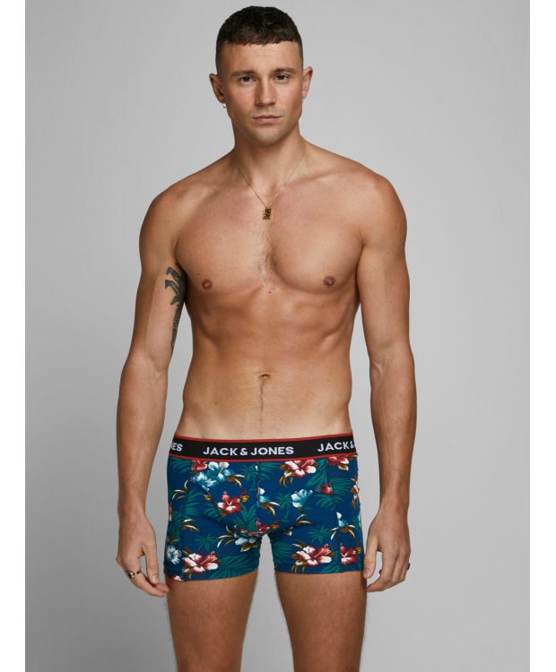Jack & Jones 3pak printede underbukser/boksershorts i tre farver til herre billede 8