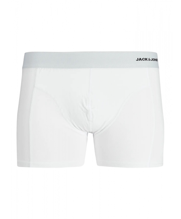 Jack & Jones 3pak bambus boksershorts i multifarvet, sort, hvid og grå til herre billede 3