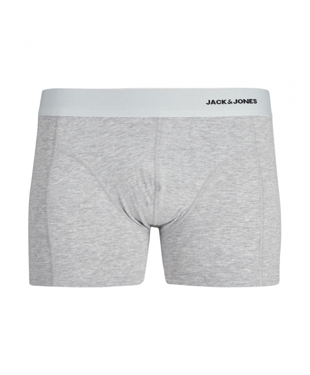 Jack & Jones 3pak bambus boksershorts i multifarvet, sort, hvid og grå til herre billede 4