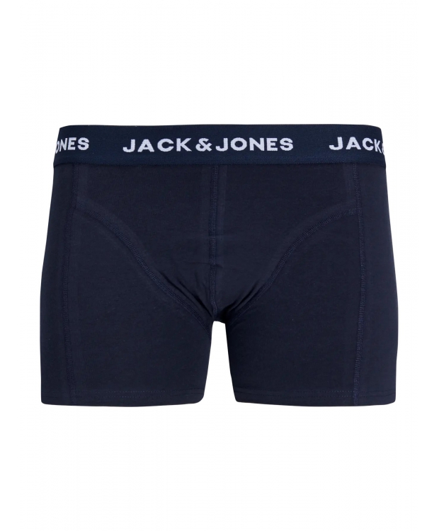 Jack & Jones 3pak bomuld boksershorts i multifarvet, blå natur til herre billede 4