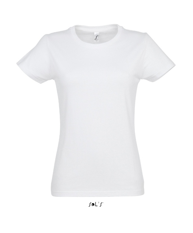 Sols faconsyet - T-Shirt i hvid med rund hals til kvinder - OUTLET billede 1