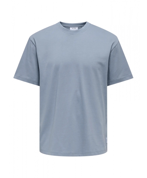 ONLY & SONS t-shirt i Flint Stone til herre | Relaxed fit | billede 2